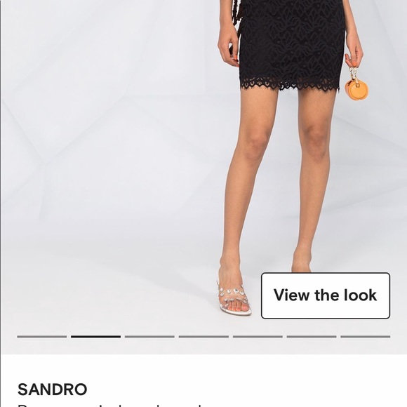 Sandro - two tones lace dress - Picture 3 of 5